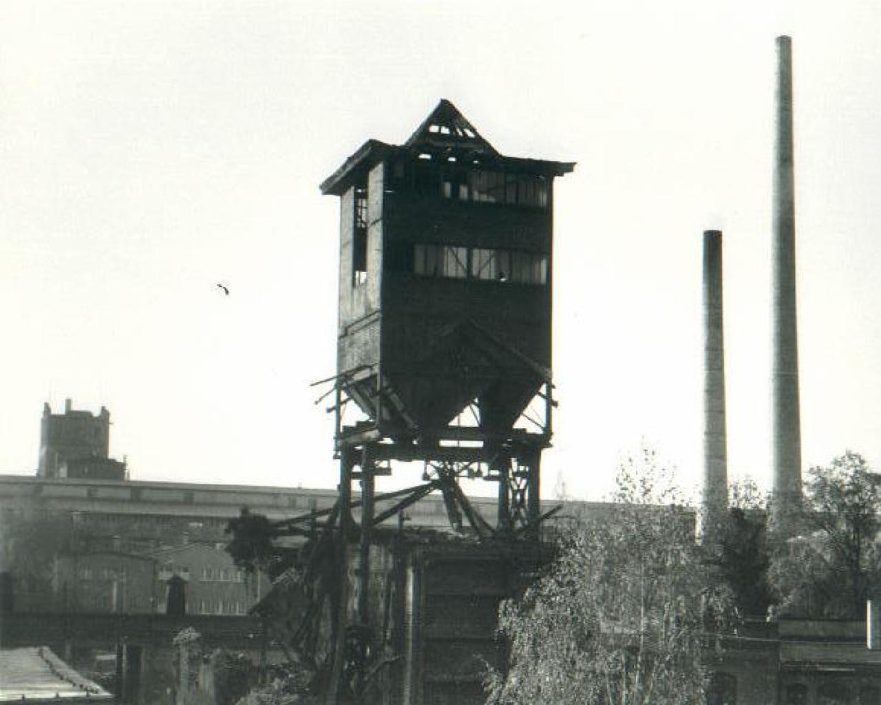 Historisches Foto des ersten Gaswerks in Torgau.