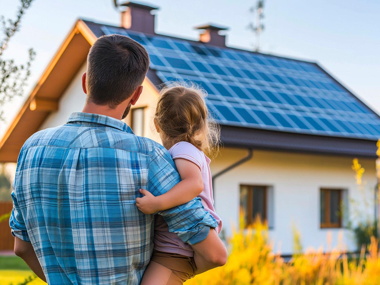 Einfamilienhaus mit Photovoltaik-Anlage